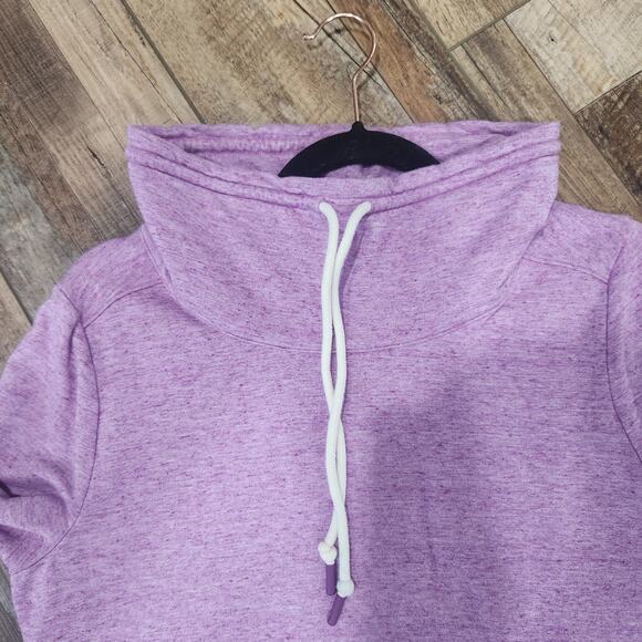 T by Talbots Womens Cowl Neck Purple Active Sweater Size Medium - Picture 12 of 14